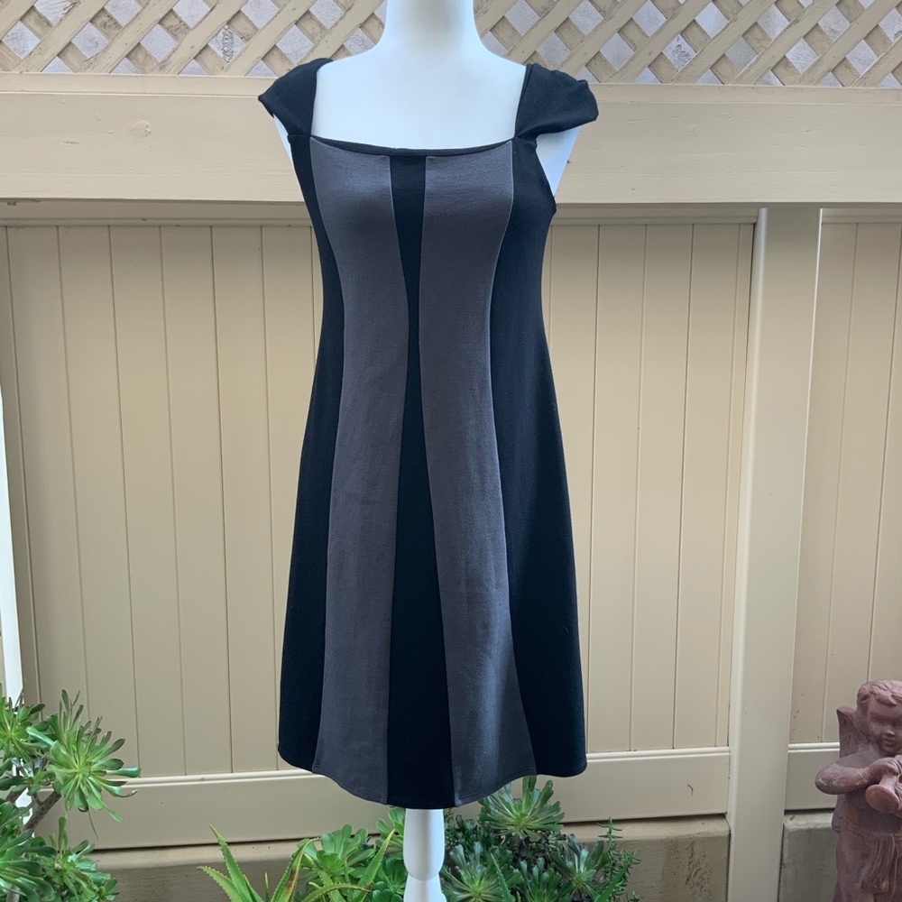Bailey 44-Black and Grey Slip on Dress. Size Med.